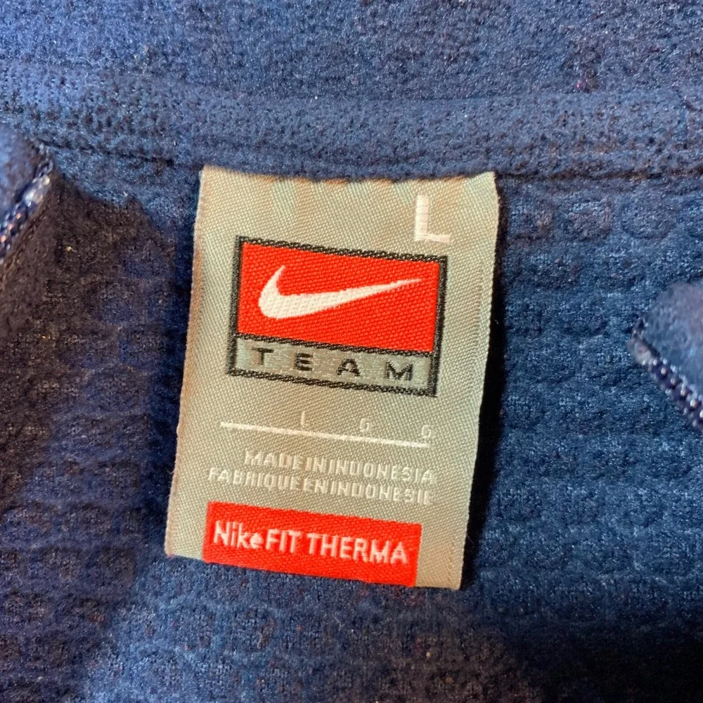 Nike Fit Therma Vikings V Pullover 1/4 Zip Fleece Blue Lage‎ Mt Pleasant PA Alum